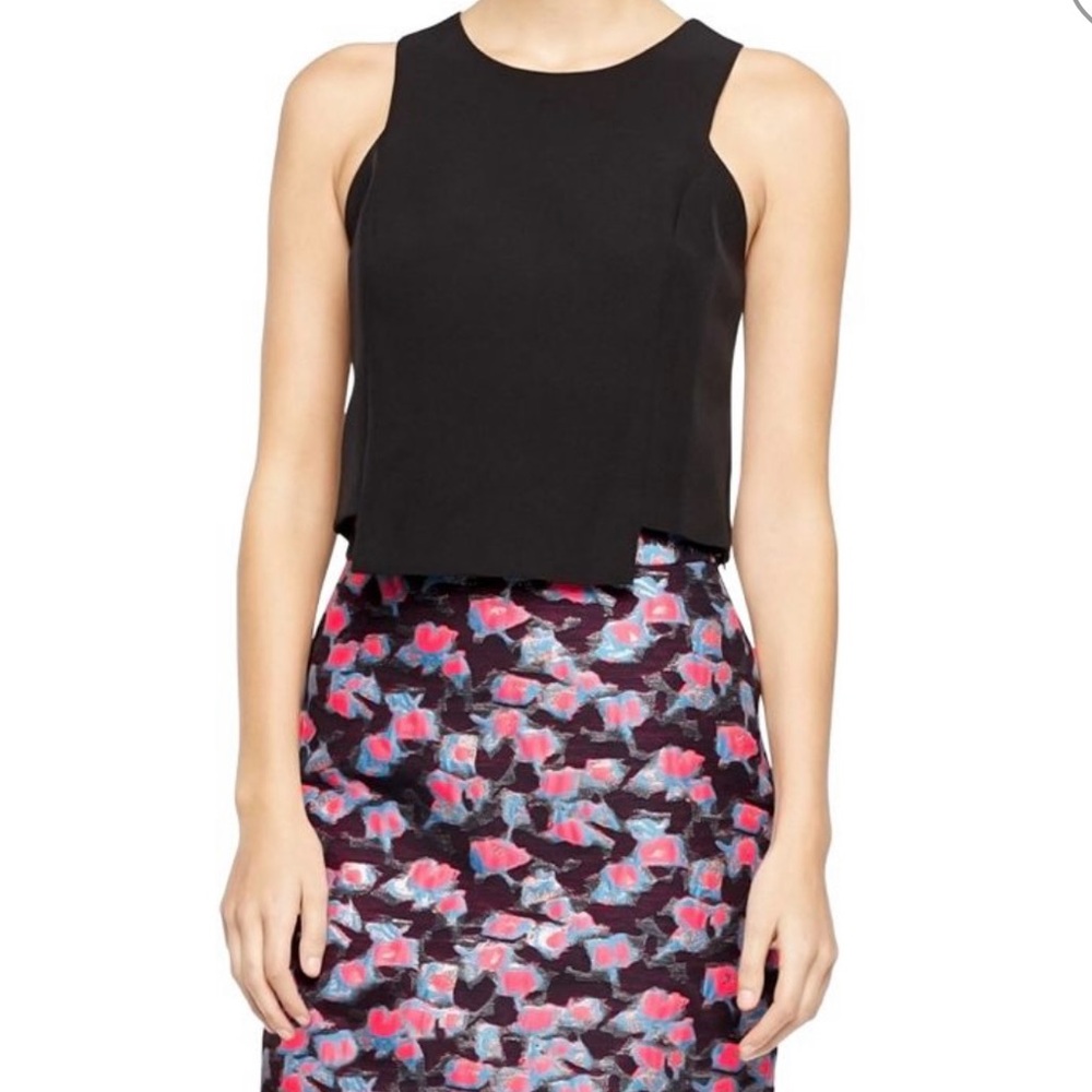 NWT Milly Black Sleeveless Top